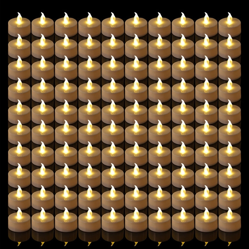 Nara Flameless Flickering Led Tea Light Candles-Home & Garden - Home Decor - Candles & Holders-NUMI Lamps-White-200 Candles-Urbanheer