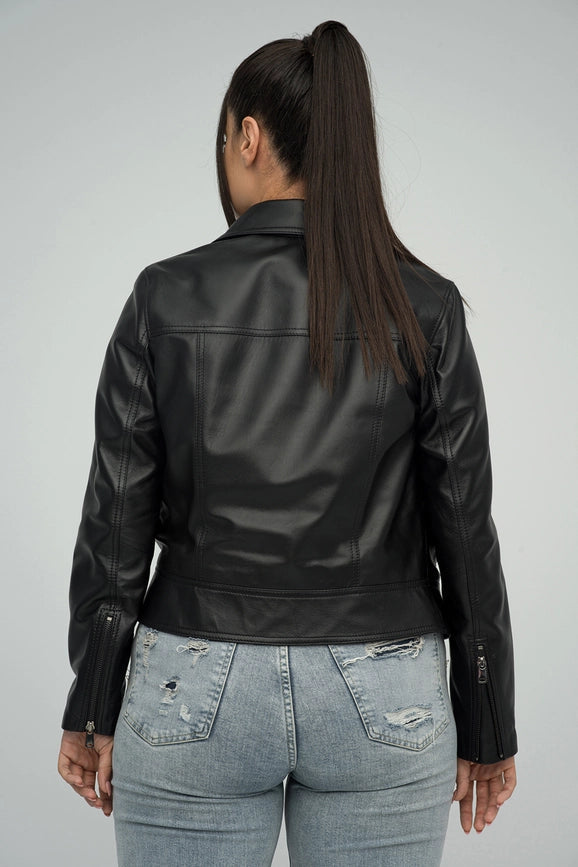 Natural Leather Jacket For Women black-Jacket-A&A Vesa-36-black-Urbanheer