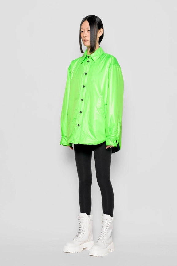 Nemesi PUFFER SHIRT-PUFFER SHIRT-MIRA VISIONARY-S-Green fluo-Urbanheer