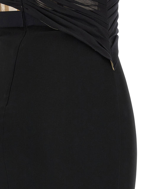 Nensi Dojaka Corsetted Draped Maxi Dress