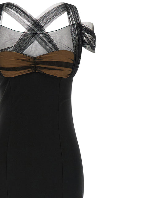 Nensi Dojaka Draped Padded Cup Maxi Dress