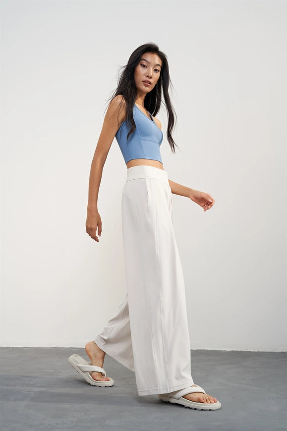 Nessa Loose Fit Yoga Active Pants Eggshell-Pants-91thelabel-XL-Urbanheer