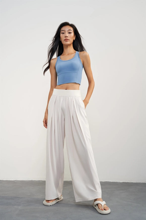 Nessa Loose Fit Yoga Active Pants Eggshell-Pants-91thelabel-XL-Urbanheer