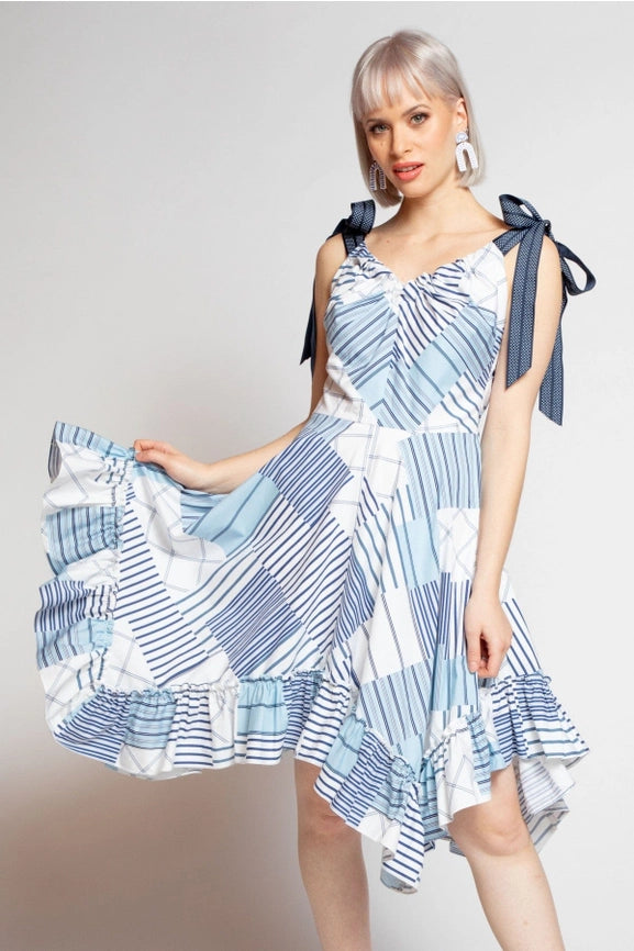 Neves Dress - Regatta Stripe-Dress-Eva Franco-4-Urbanheer