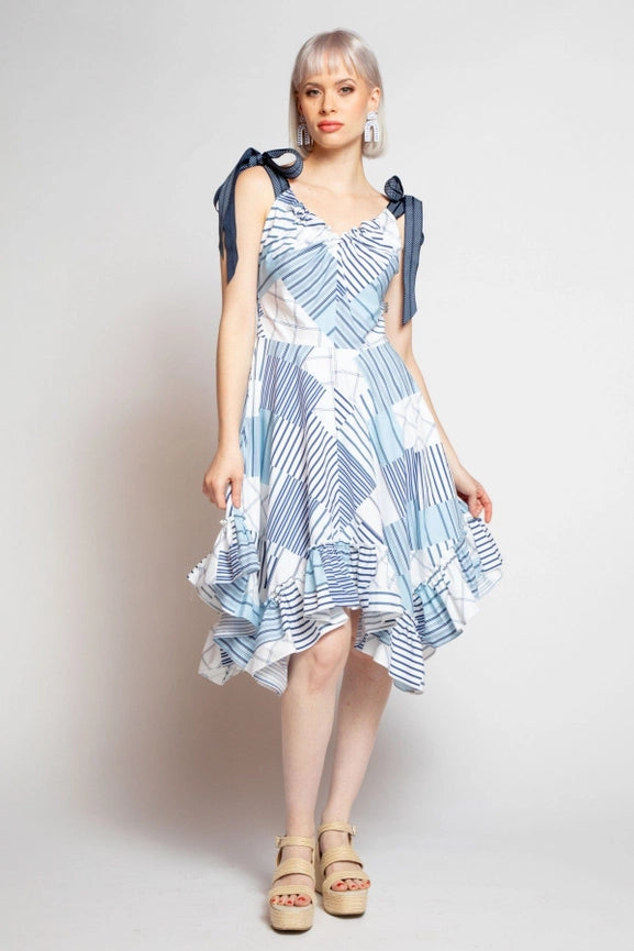 Neves Dress - Regatta Stripe-Dress-Eva Franco-4-Urbanheer