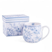 New Blue Flowers Bone China Big Belly Mug in Gift Box-Mug-STP-Blue-Urbanheer
