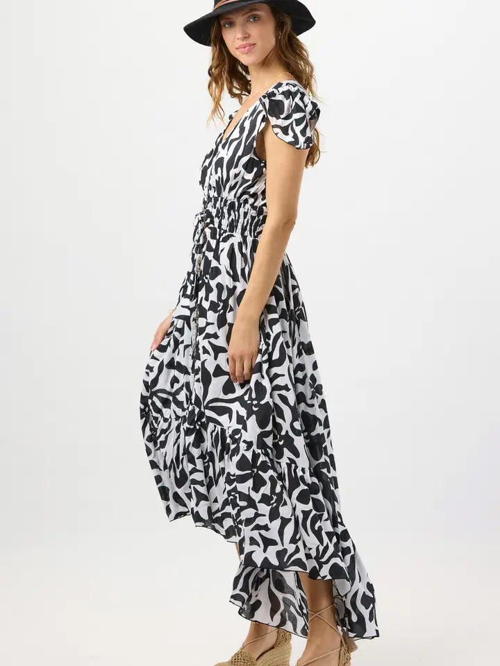 New Moon Maxi Dress Bora Bora Black-Dress-Tiare Hawaii-One Size-Bora Bora Black-Urbanheer