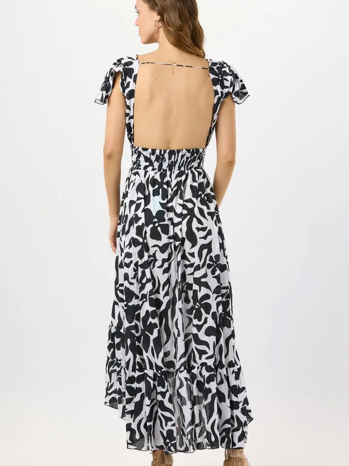 New Moon Maxi Dress Bora Bora Black-Dress-Tiare Hawaii-One Size-Bora Bora Black-Urbanheer