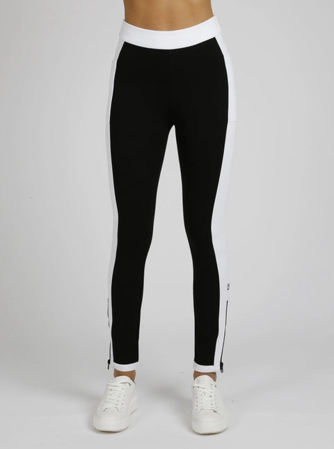 New Racing Legging-Legging-Blanc Noir-XS-Black / Optic White-Urbanheer