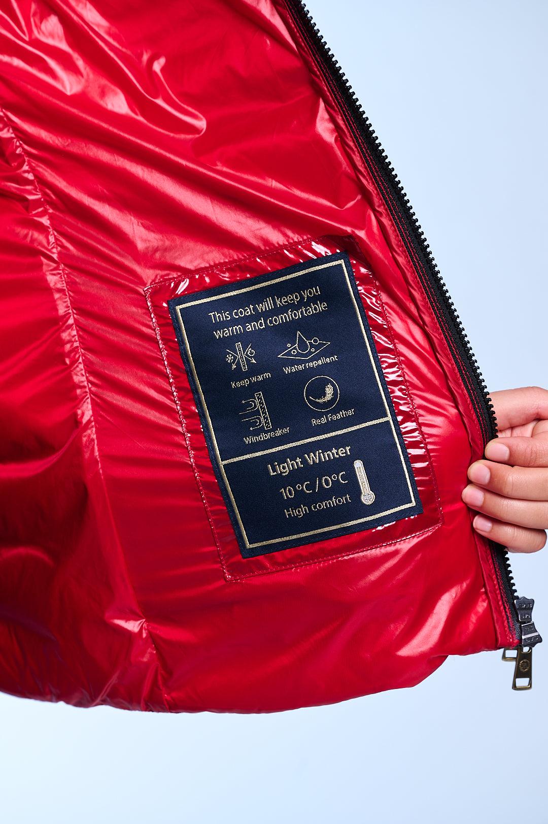 New Red Down Jacket Adara