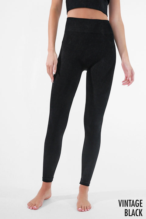 New Vintage Chevron High Waist Leggings-Clothing - Women-NIKIBIKI-xs-Vintage Sea Foam-Urbanheer