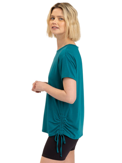 Nia Side Ruched Jersey Tee