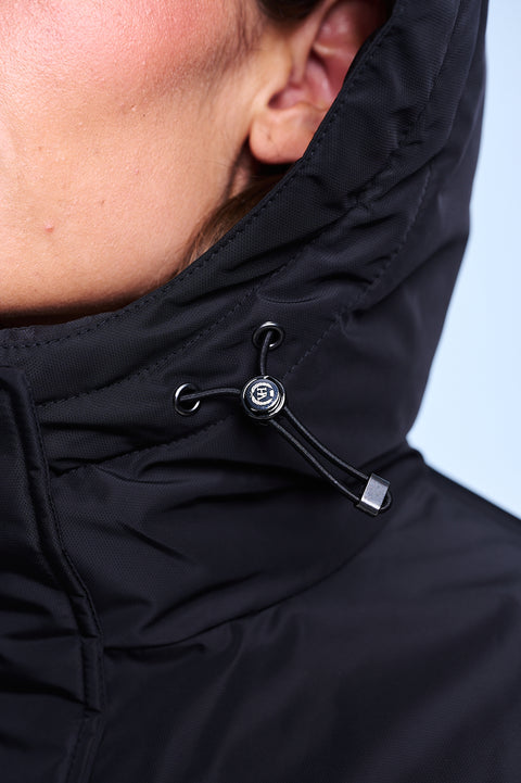 Niagara Short Parka With Fixed Hood With Drawstrings
