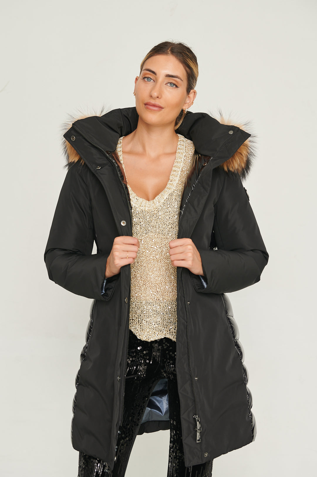 Nicole Women Puffer Jacket BLACK-Puffer Jacket-Henry Arroway-SHELL-XS-Urbanheer