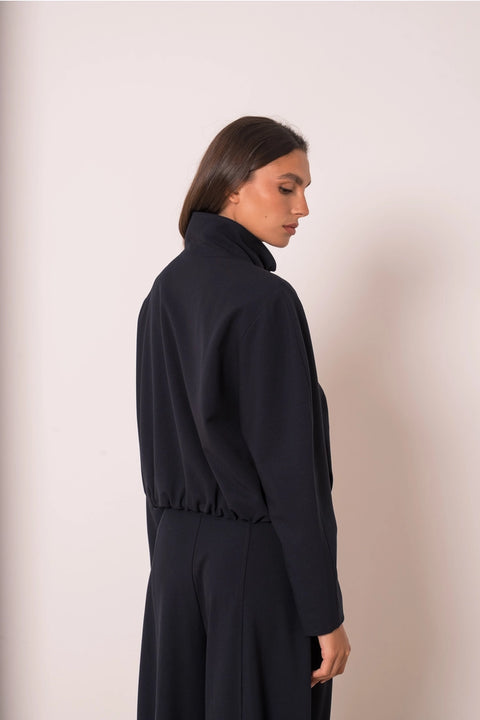 Nikki Short Jacket with A Mao Collar and Frog Fastenings