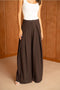 Nikki Wide-Leg High-Waist Trousers with Front Pleats