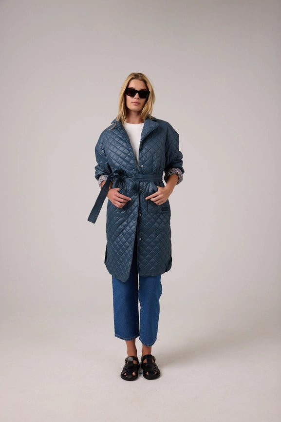 Nikoa Nylon Quilted Jacket - Graphite-Jacket-Lanhtropy-S-Graphite-Urbanheer