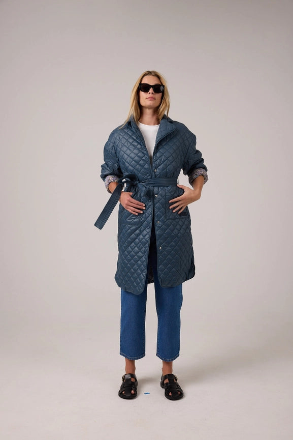 Nikoa Nylon Quilted Jacket - Graphite-Jacket-Lanhtropy-S-Graphite-Urbanheer