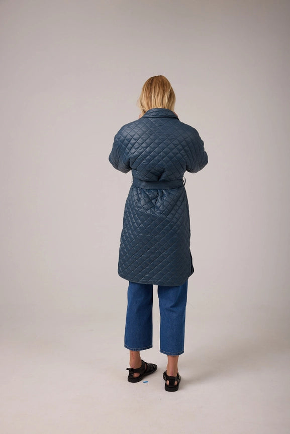 Nikoa Nylon Quilted Jacket - Graphite-Jacket-Lanhtropy-S-Graphite-Urbanheer