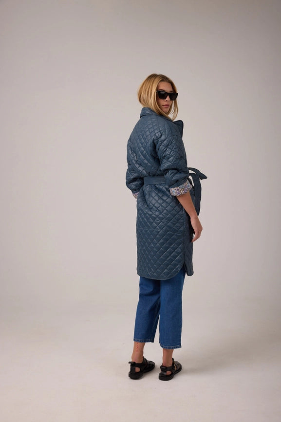 Nikoa Nylon Quilted Jacket - Graphite-Jacket-Lanhtropy-S-Graphite-Urbanheer