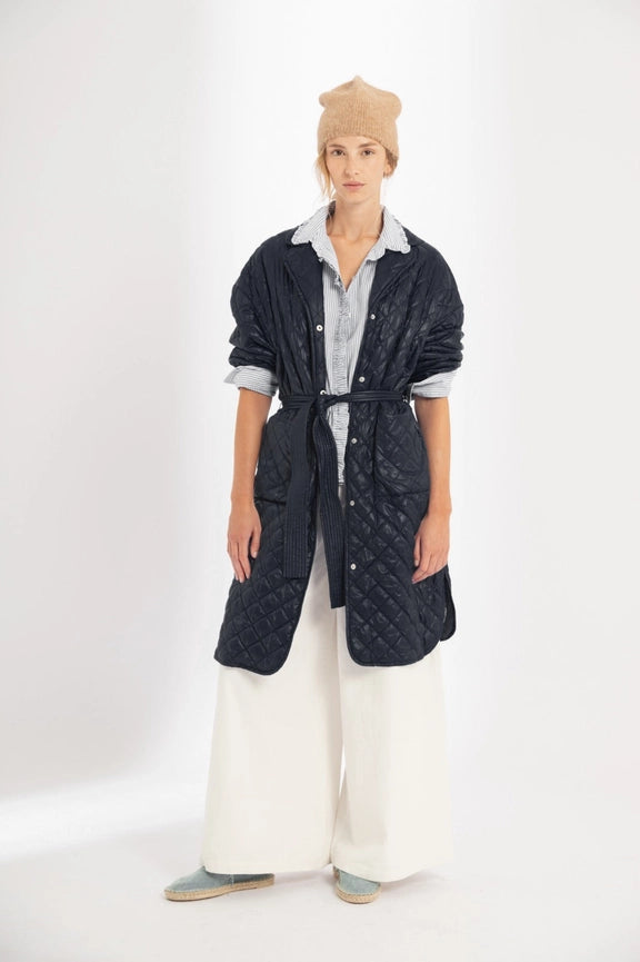 Nikoa Nylon Quilted Jacket - Graphite-Jacket-Lanhtropy-S-Graphite-Urbanheer