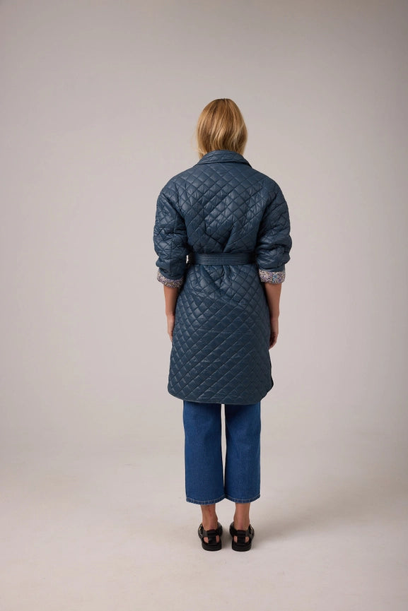 Nikoa Nylon Quilted Jacket - Graphite-Jacket-Lanhtropy-S-Graphite-Urbanheer