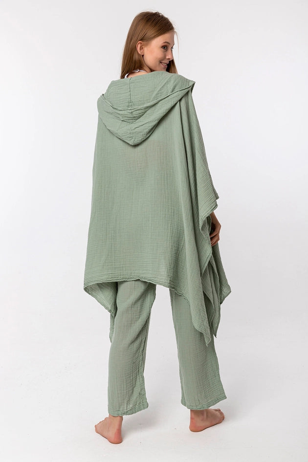 Nirvana Cape-Ponchos & Capes-Blanca-S-MINT GREEN-Urbanheer