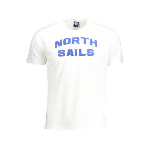 North Sails White Cotton Men T-Shirt-North Sails-XXL-Urbanheer