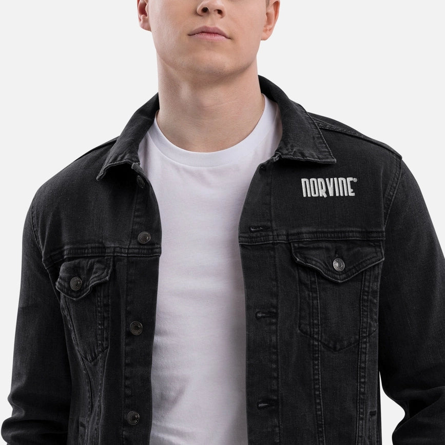Norvine Denim Jacket black-Jackets-Norvine-S-black denim-Urbanheer