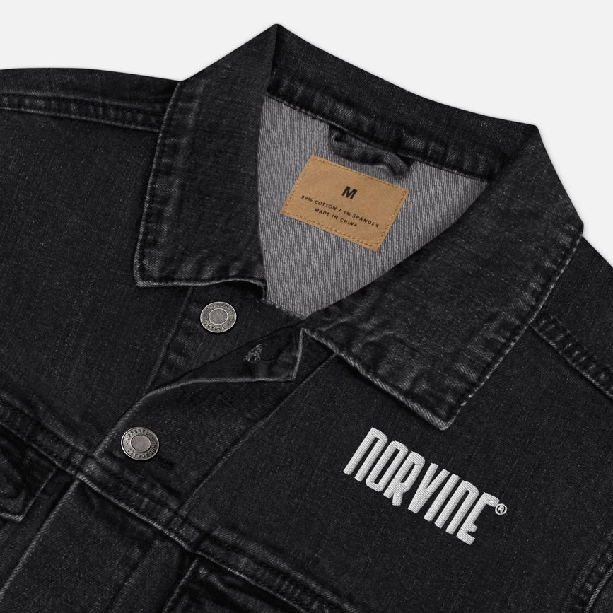 Norvine Denim Jacket black-Jackets-Norvine-S-black denim-Urbanheer