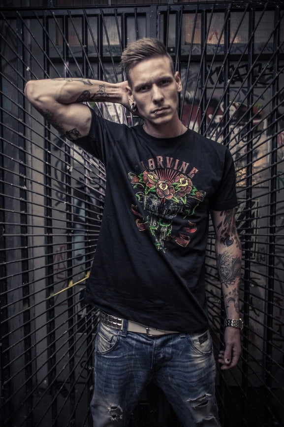 Norvine Oldschool Tattoo Guns T-Shirt-T-Shirt-Norvine-S-Urbanheer