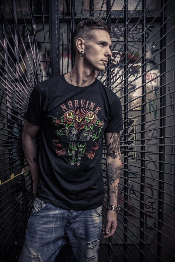 Norvine Oldschool Tattoo Guns T-Shirt-T-Shirt-Norvine-S-Urbanheer