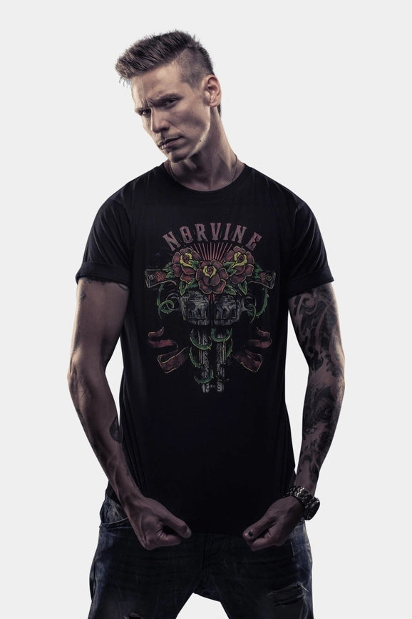 Norvine Oldschool Tattoo Guns T-Shirt-T-Shirt-Norvine-S-Urbanheer