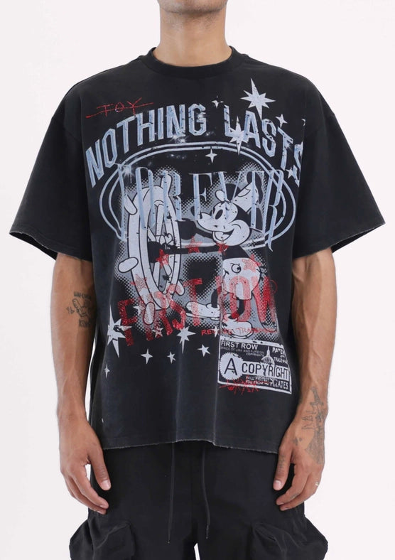 Nothing Lasts Forever Tee Black-Tee-First Row-S-Black-Urbanheer