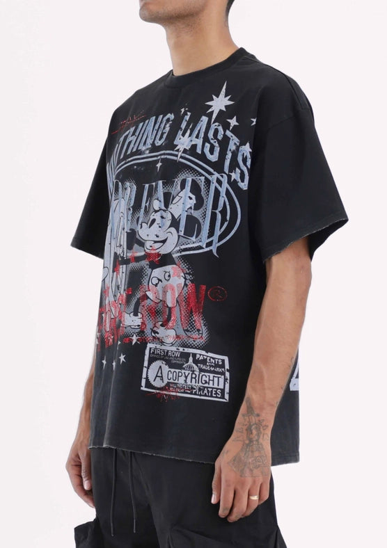 Nothing Lasts Forever Tee Black-Tee-First Row-S-Black-Urbanheer