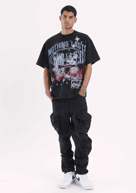 Nothing Lasts Forever Tee Black-Tee-First Row-S-Black-Urbanheer