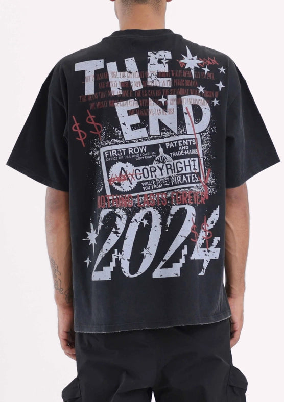 Nothing Lasts Forever Tee Black-Tee-First Row-S-Black-Urbanheer