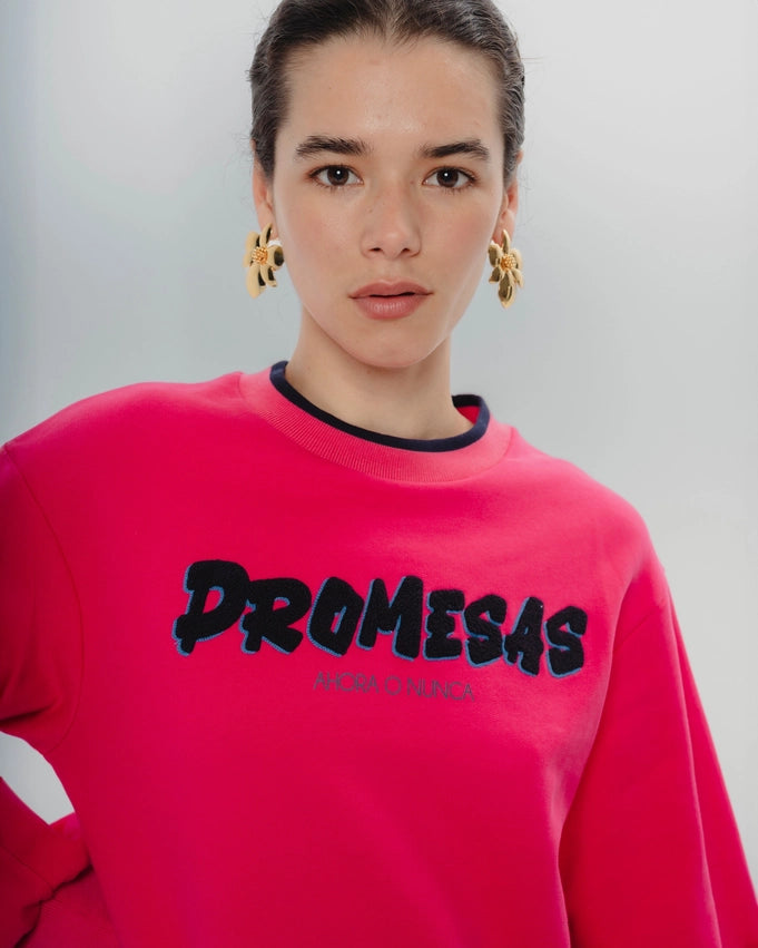 Now or Never Fuchsia Sweatshirt-Sweatshirt-Dolores Promesas-XS-Urbanheer