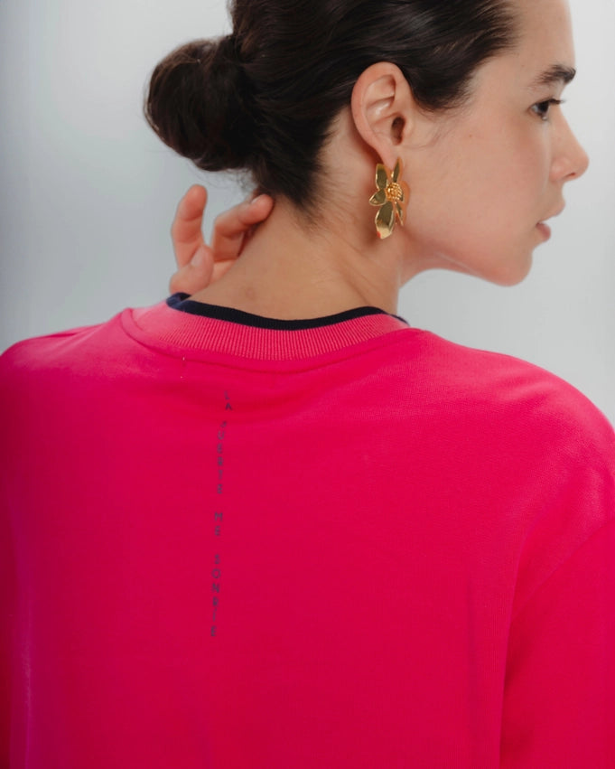 Now or Never Fuchsia Sweatshirt-Sweatshirt-Dolores Promesas-XS-Urbanheer