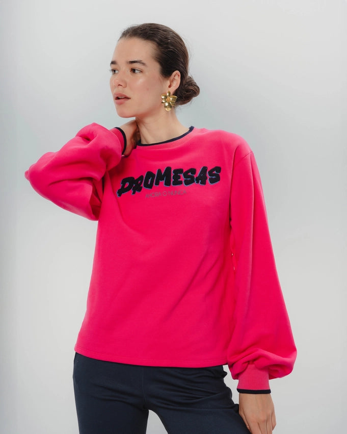 Now or Never Fuchsia Sweatshirt-Sweatshirt-Dolores Promesas-XS-Urbanheer