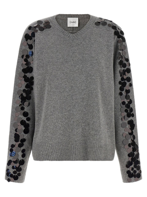 Nude Sequin Sweater