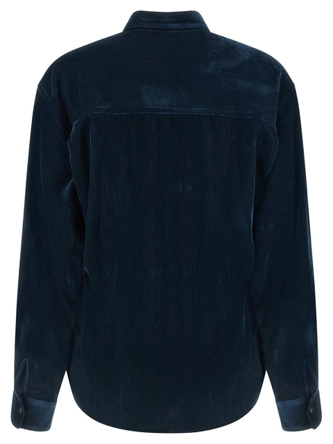 Nude Velvet Shirt