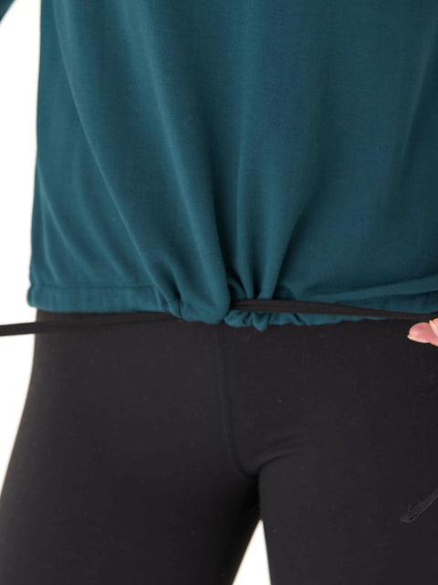 Nyla Feather Fleece Half Zip Pullover