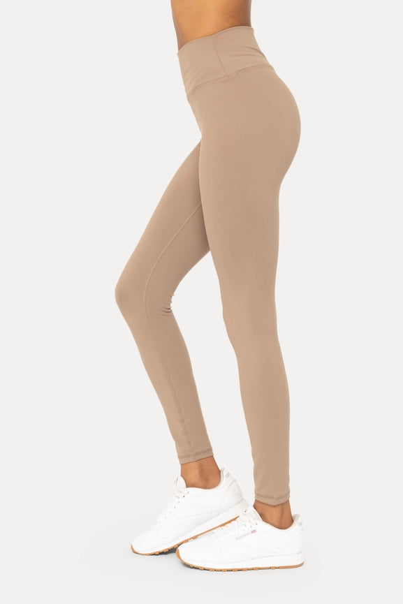 Nylon-Blend Essential Solid Leggings PINECONE-Leggings-Mono B-S-PINECONE-Urbanheer