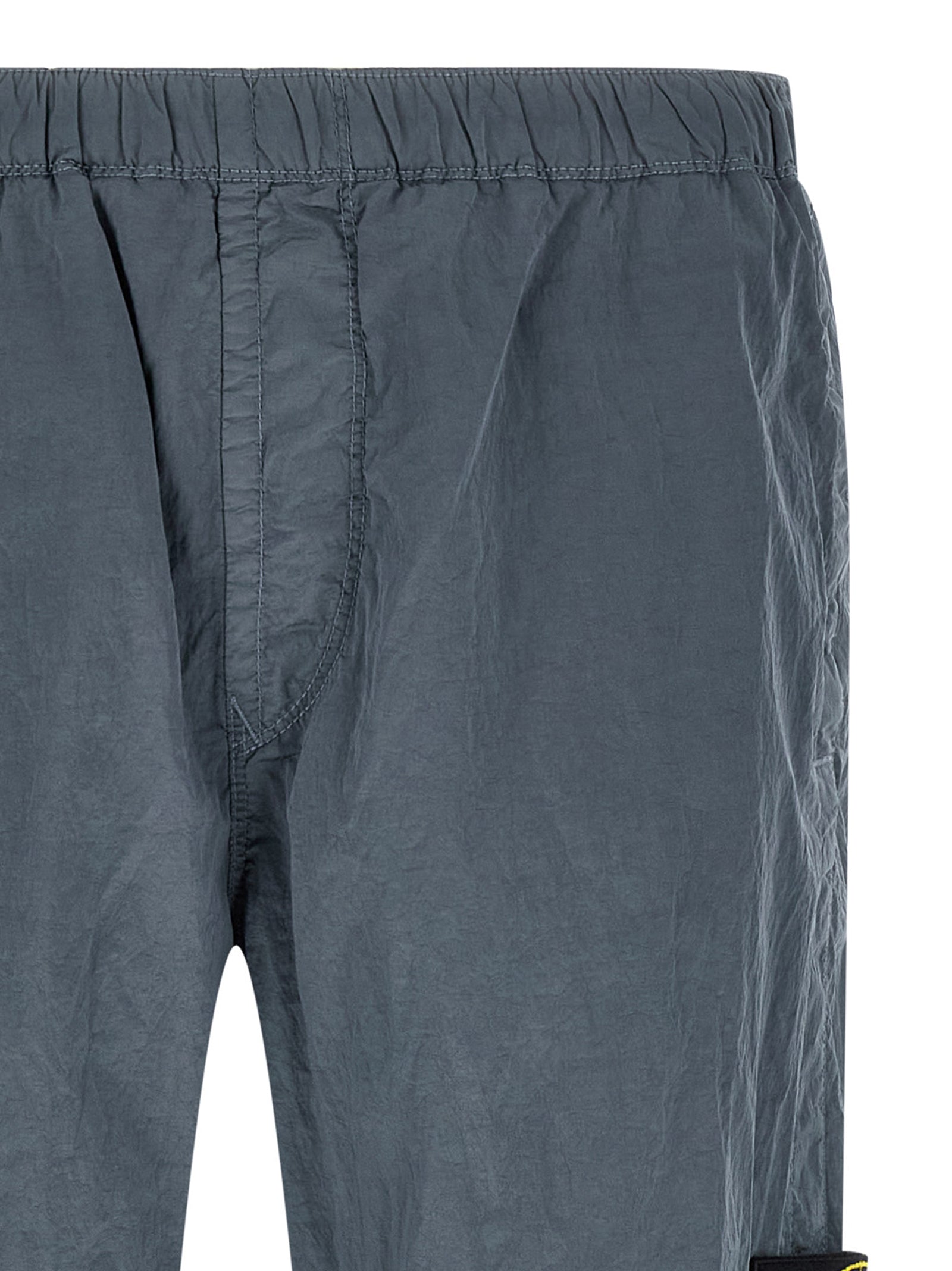 Nylon Metal Fabric Joggers with Elastic Cuffs