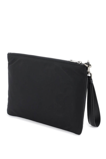 Nylon Pouch With Rubberized Logo