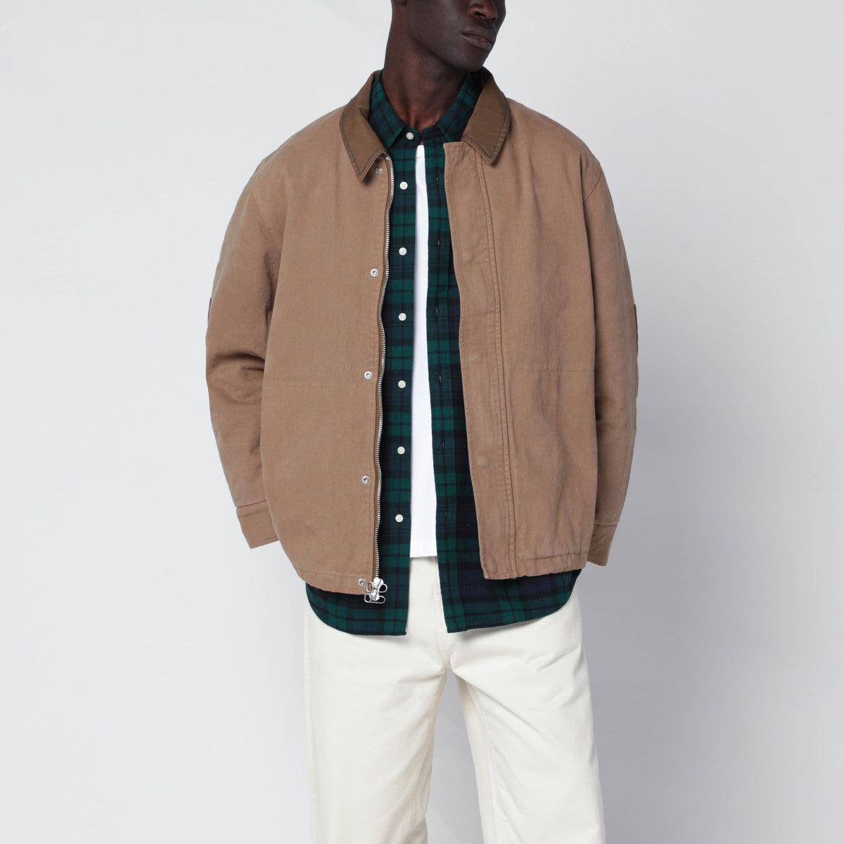 OAMC Beige cotton zip jacket