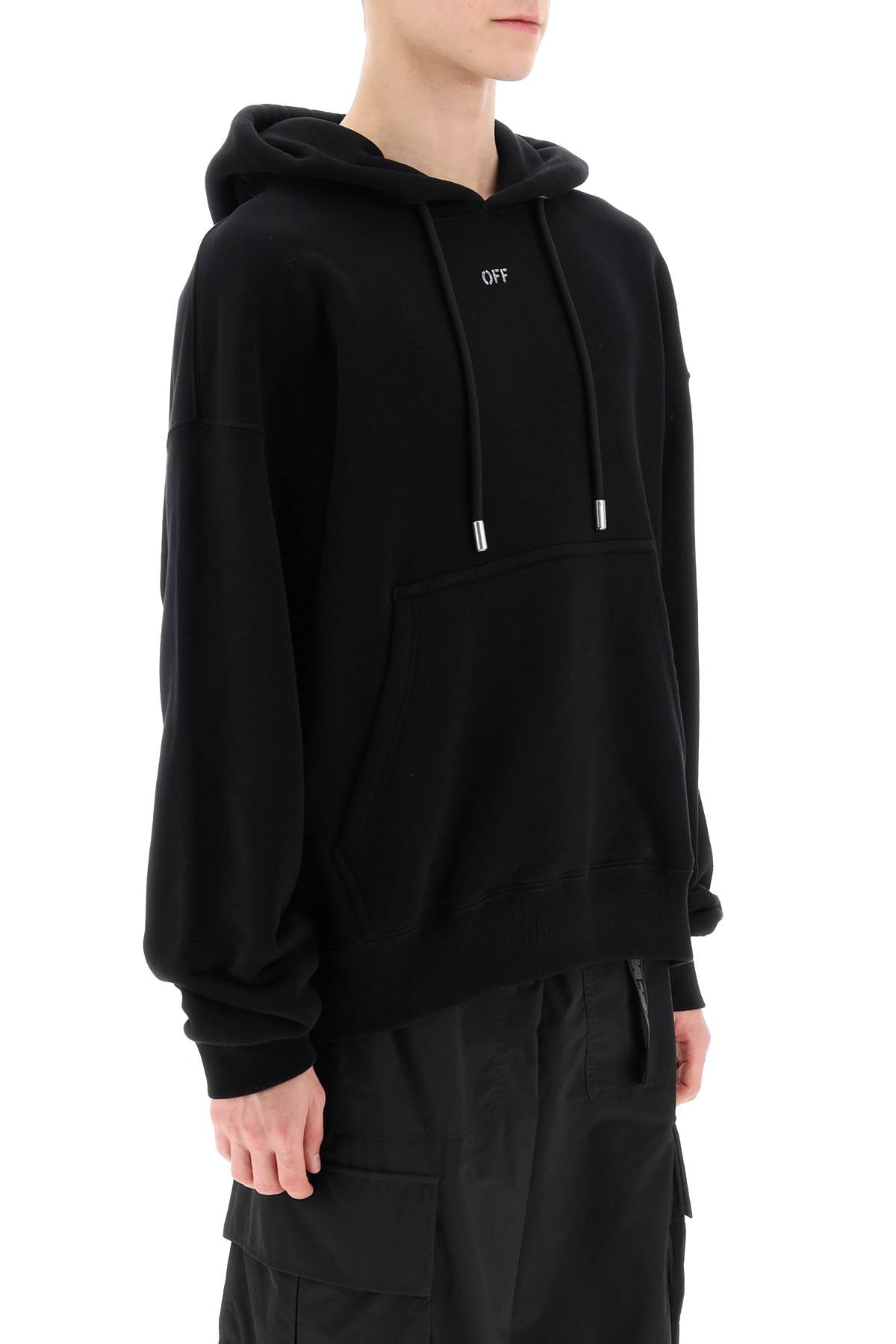 Off-White Skate Hoodie With Off Logo Black-OFF-WHITE-S-Urbanheer