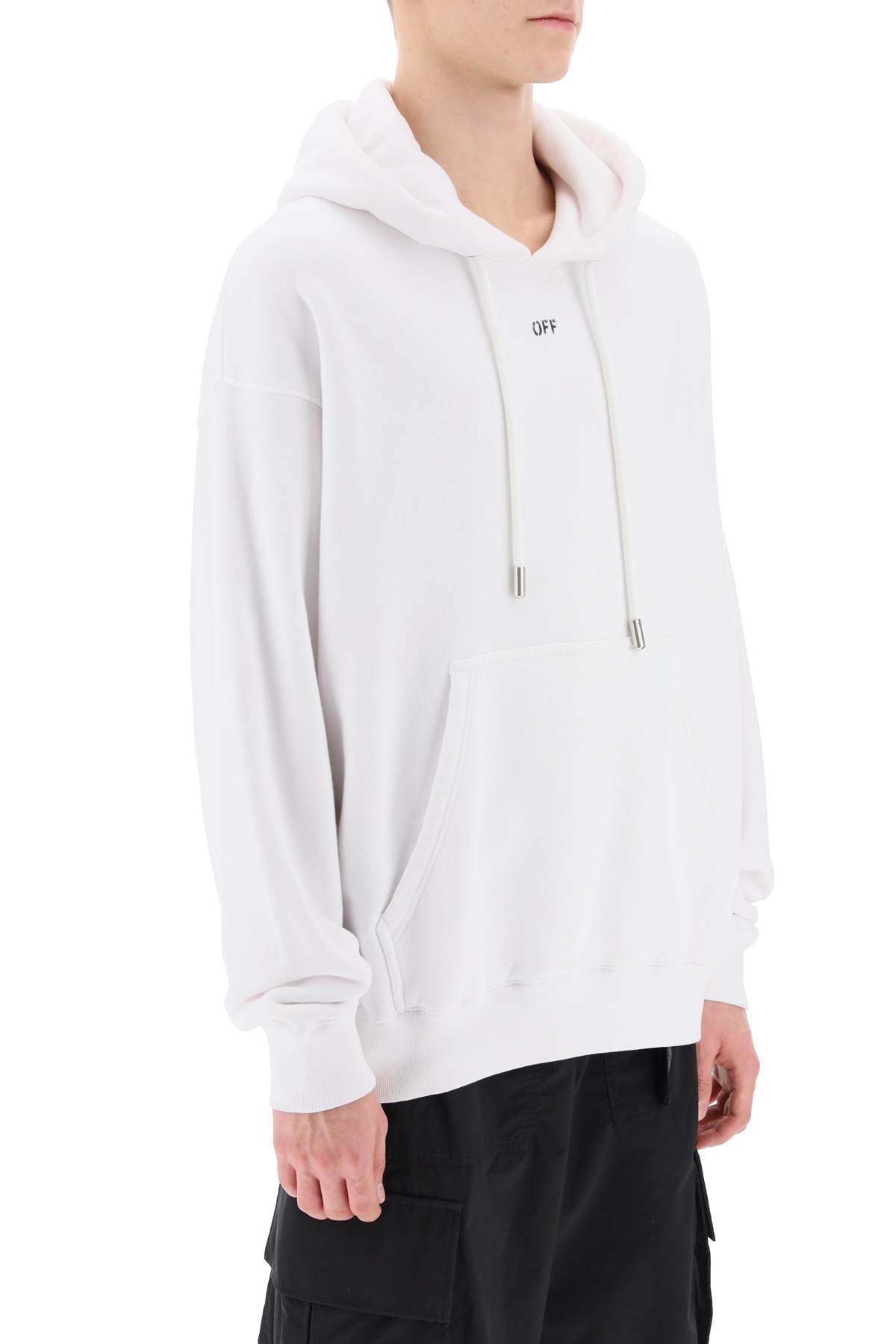 Off-White Skate Hoodie With Off Logo White-OFF-WHITE-S-Urbanheer