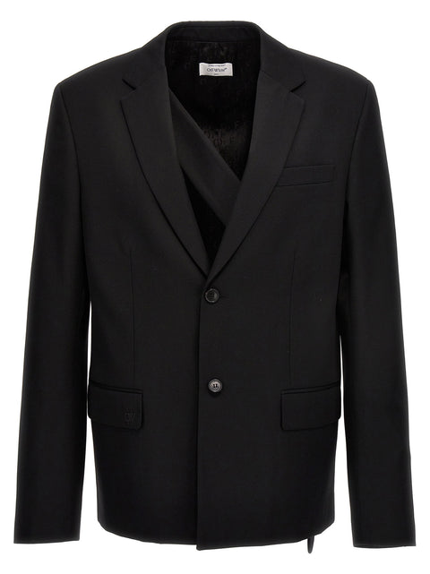 Off White Ow Embroidery Blazer